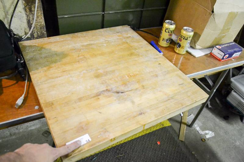 lot 54 image: Butcher Block Chopping Block, 1.5 thick
