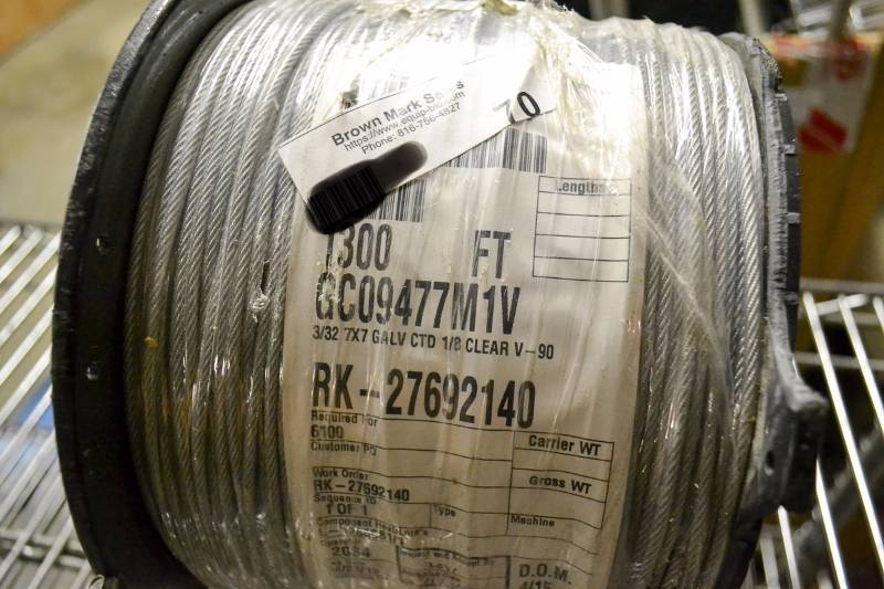 lot 70 image: CABLE, 1300 FT., VINYL, 332 IN., 184 LB.