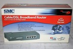 SMC NETWORKS SMC7004ABR CABLE/DSL BROADBAND ROUTER BUILT IN 4 PORT 10/100 MBPS SWITCH