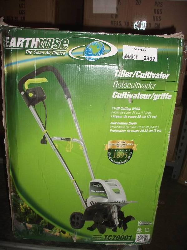 Earthwise Tc70001 11 Inch 8 5 Amp Corded Electric Tiller Cultivator Earthwise Tc70001 11 Inch 8 5 Amp Corded Electric Tiller Cultivator Price Ler Early Holiday Equip Bid