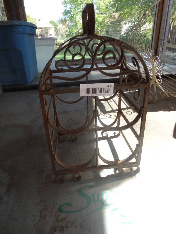 lot 436 image: Wine rack metal.