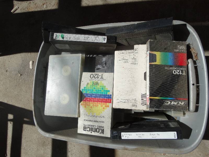lot 456 image: Lot of VHS tapes wtote.