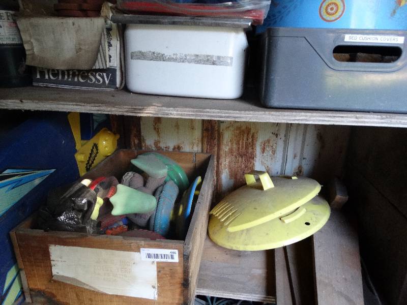lot 486 image: Shelves contents. (shelf not included).