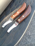 Two new horse hoof knives