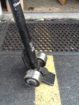 New industrial steel prybar dolly great for moving large refrigeration items but it turned bearings as pictured high dollar item