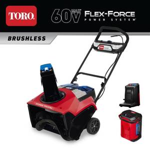 lot 1534 image: Toro 60V Max 21 Power Clear Snow Blower Kit Self Propelled Retail&nbsp$1,149.00
