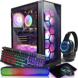 lot 2294 image: STGAubron Gaming Desktop PC,Intel Core i7 3.4G up to 3.9G,GeForce RTX 2060 Super 8G GDDR6,32G,1TB SSD,WiFi,BT 5.0,RGB Keybaord,RGB Mouse Pad,RGB BT Sound Bar,RGB Bluetooth Headset Mic,W10H64 (Missing Sound Bar, Headset, Mousepad & Wrong Keyboard)