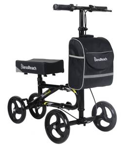 lot 2332 image: BlessReach Economy Knee Scooter Steerable Knee Walker for Foot Injuries Compact Crutch Alternative with Dual Braking System