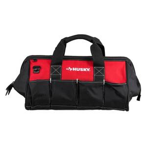 lot 2360 image: Husky 18 in. 14 Pocket Zippered Tool Bag (Strap Ripped)