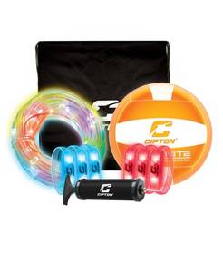 lot 3853 image: Cipton Sports Led Volleyball Kit - Retail $140