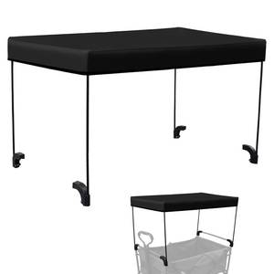lot 3862 image: VOONKE Wagon Canopy Cover Portable Outdoor Stroller Accessories - Push Awning for Garden Wagon, Shopping, Camping (Suitable for Half-Folded Wagon) Black