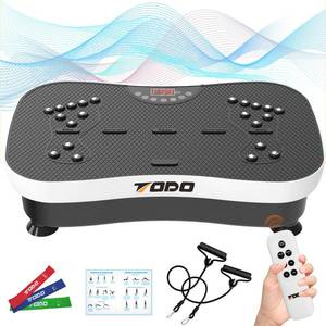 lot 3863 image: TODO Vibration Plate Exercise Machine Whole Body Vibration Platform with Remote Control for Pain Relief, Lymphatic Drainage, Weight Loss