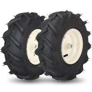 lot 3868 image: GICOOL 13x5.00-6 Tiller Tire and Wheel, 34 Axle Size, 3-18 Centered Hub, Compatible with Craftsman & Troy-Bilt Tiller Replacement