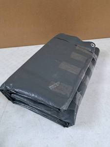 lot 3887 image: Everbilt 10 ft. W x 12 ft. L Gray Polyethylene Extra Heavy Duty Tarp