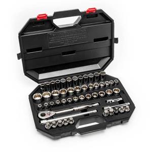 lot 3888 image: 12 in. Drive Mechanics Tool Set (52-Piece) - Retail $85.97