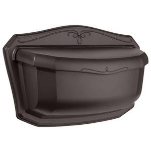 lot 4934 image: ARCHITECTURAL MAILBOXES 2541RZ-10 Villa Rubbed Bronze Wall Mount Mailbox Large - Retail $128
