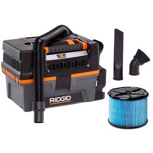 lot 4937 image: 3 Gallon 18-Volt Cordless Handheld NXT WetDry Shop Vacuum (Tool Only) with Filter Expandable Hose and Accessories . (Functionality Not Tested).Missing Parts).