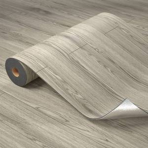 lot 4952 image: Oxdigi Peel and Stick Vinyl Flooring Roll 23x 11819 Sq.Ft, Thicken Self Adhesive Vinyl Floor Tiles Wood Plank Flooring Waterproof Wear-Resistant for Any Room, Easy DIY Floor Coverings, Brown