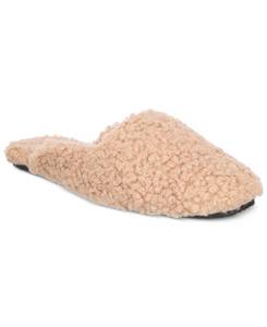 lot 4967 image: Alfani Womens Shearling Slide Boxed Slipper, Created for Macys&nbsp(size unknown)