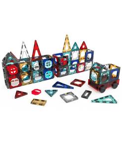 lot 4968 image: Fao Schwarz Toy Magnetic Tile and Truck Set 32pcs, Created for Macys