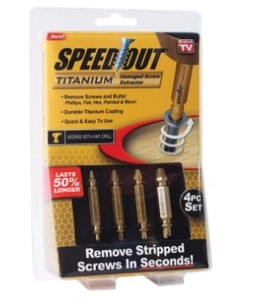 lot 2346 image: As Seen On TV 6054519 Speed Out Screw Extractor Tool Brown