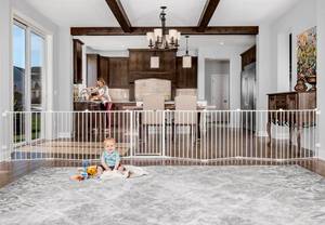 lot 2536 image: Regalo 192-Inch Super Wide Adjustable Baby Gate and Play Yard, 4-In-1, Bonus Kit, 4 Count (Pack of 1