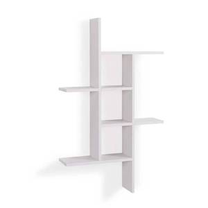 lot 2552 image: Danya B. Cantilever Cubby Decorative Modern Wall Mount Shelf �� Horizontal or Vertical (White)