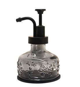 lot 2581 image: OCTMUSTARD,Glass Soap Dispenser for Kitchen and Bathroom Countertop, Smooth Action Pump Refillable Wash Hand Liquid, Dish Detergent, Farmhouse Style with Cylindrical Shape Shampoo Lotion Pump