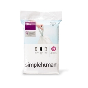 lot 2583 image: Simplehuman Code M Custom Fit Liners, 12 Gallon, 20 Count