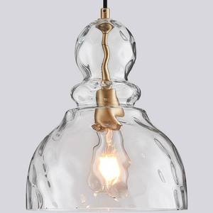 lot 3399 image: FookChak Hammered Glass Pendant Light for Kitchen Island 1-Light Modern Gold Pendant Lighting 10inch Large Ceiling Pendant Light Fixture for Kitchen Sink Dining Room Hallway Entrance, E26