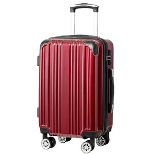 lot 3411 image: Coolife Luggage Expandable(only 28) Suitcase PCABS Spinner 20in 24in 28in Carry on (wine wind new, L(28in))
