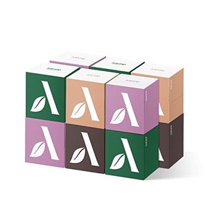 lot 3435 image: Amazon Aware 100% Bamboo 3-Ply Facial Tissue, Cube Box, FSC Certified, 720 Sheets (60 Sheet per box), 12 Count, Pack of 1