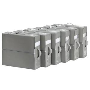 lot 3438 image: DIMJ Bed Sheet Organizers and Storage, Foldable Sheet Bedding Storage Organizer for Linen Closet, Sheets Set Organizer (Queen & King Size) with Window, Grey
