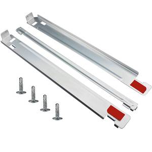 lot 3447 image: KSTK1 27-inch Laundry Stacking Kit Replacement for LG Washer & Dryer - Solid Metal with Chrome Coated