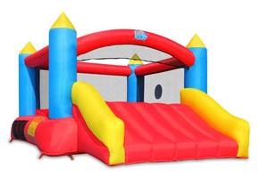 lot 3478 image: Action Air Bounce House, Inflatable Bouncer with Air Blower, Jumping Castle with Slide, Family Backyard Bouncy Castle, Durable Sewn with Extra Thick Material, Idea for Kids Retail&nbsp$329.99