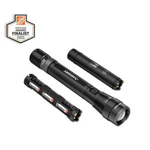 lot 3516 image: 5000 Lumens Dual Power LED Rechargeable Focusing Flashlight with Rechargeable Battery and USB-C Cable Included