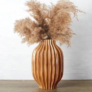 lot 4694 image: BlossoME 11in Large Ceramic Vases for Decor Farmhouse Entryway Decorative Pottery Living Room Kitchen Decoration Fall Flower Vase for Pampas Grass Fireplace Mantel Console Table Decor