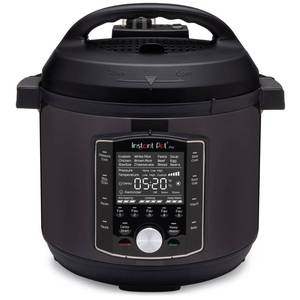 lot 4720 image: Instant Pot Pro 10-in-1 Pressure Cooker, Slow Cooker, RiceGrain Cooker, Steamer, Saut�, Sous Vide, Yogurt Maker, Sterilizer, and Warmer, Includes App With Over 800 Recipes, Black, 6 Quart