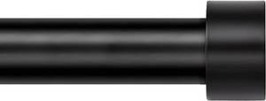 lot 4727 image: Zeerobee Curtain Rods for Windows 66 to 120, 1 Inch Black Curtain Rod Set, Heavy Duty Drapery Rods with Adjustable Curtain Rods, Outdoor Modern Curtain Rod with Simple End Caps, 32-120, Black