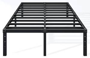 lot 4729 image: Hafenpo 14 Inch Full Bed Frame - Sturdy Platform Bed Frame Metal Bed Frame No Box Spring Needed Heavy Duty Full Size Bed Frame Easy Assembly Strong Bearing Capacity, Noise Free