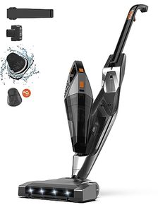 lot 4731 image: Hihhy Cordless Vacuum Cleaner, Stick Vacuum 25000 Pa Powerful Suction Handheld 2-in-1 Upright Vacuums, Small Vacuum Cleaners for Home Hardwood Floor, Carpet and Pet Hair