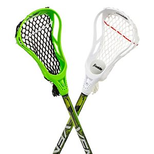 lot 4732 image: Franklin Sports 32in Youth Practice Lacrosse Stick and Ball for Ages 3 - Learn to Play and Teach Fundamentals - Perfect for Beginners - 2 Practice Lacrosse Sticks and 1 Practice Lacrosse Ball