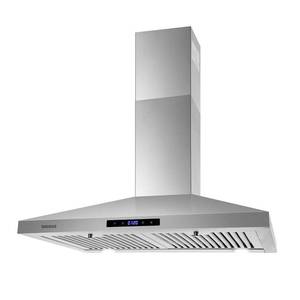 lot 4733 image: SNDOAS Range Hood 30 inches,Stainless Steel Wall Mount Range Hood,Vent Hood 30 inch wTouch Control,DuctedDuctless Convertible,Chimney-Style Over Stove Vent Hood,Kitchen Hood,Baffle Filters