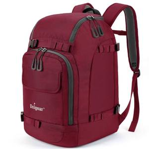 lot 4746 image: Unigear Ski Boot Bag, 50L Ski Boot Travel Backpack for Ski Helmet, Goggles, Gloves, Skis, Snowboard & Accessories (Red)
