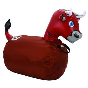 lot 4750 image: WADDLE Hip Hoppers Bouncy Hopper Inflatable Hopping Animal Bouncer, Supports Up to 250 Pounds, Ages 5 and Up (Brown Bull)