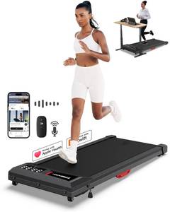 lot 4753 image: WELLFIT Walking Pad Inclined Treadmills 300lb Capacity, Upgrade Under Desk Small Treadmill for Home Office, Smart Voice Control Treadmill Works with ZWIFT KINOMAP Apple Health, Sturdy Fully Assembled Retail&nbsp$399.00