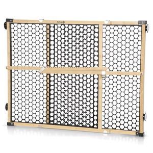 lot 4774 image: Safety 1st Eco-Friendly Nature Next Bamboo Gate, Bamboo and Black, Fits Spaces between 28 and 42 Wide