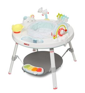 lot 4775 image: Skip Hop Baby Activity Center Interactive Play Center with 3-Stage Grow-with-Me Functionality, 4mo, Silver Lining Cloud