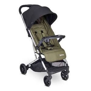 lot 4787 image: Joovy Kooper Lightweight Baby Stroller Featuring Removable, Swing-Open Tray, Big Wheels, Reclining Seat with Footrest, Extra-Large Retractable Canopy, and Compact Fold (Olive)