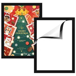 lot 4790 image: Diamond Painting Frames, 2 Pack Diamond Art Frames Display 12x16in30x40cm Diamond Painting Pictures or Photos, Magnetic Self-Adhesive Frames for Home Wall Office Decor(Black)